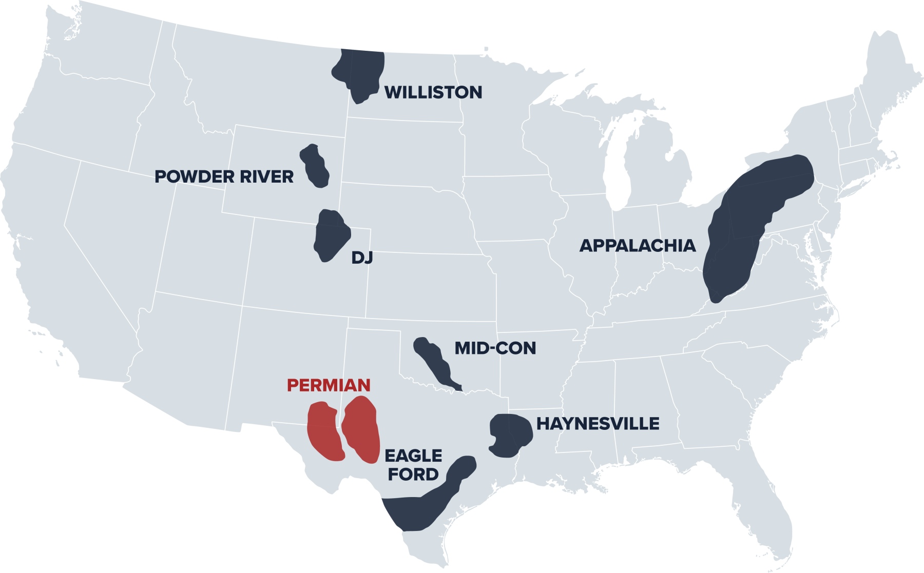Map of our current focus areas